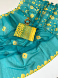 Linen Cotton thread Saree