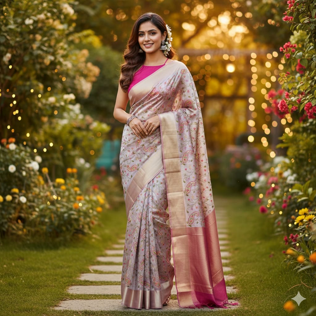 semi Kanchivaram  silk Sarees