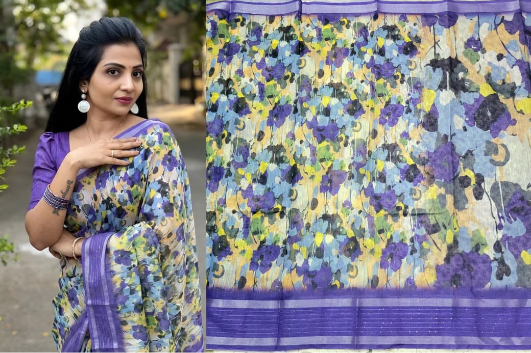 Linen Cotton Sarees