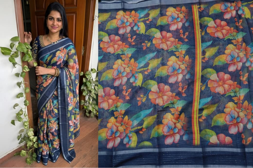 Linen Cotton Sarees