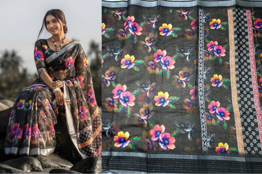 Linen Cotton Sarees