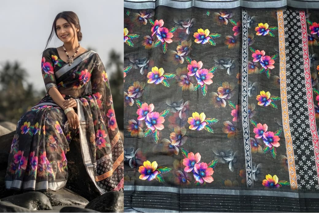 Linen Cotton Sarees