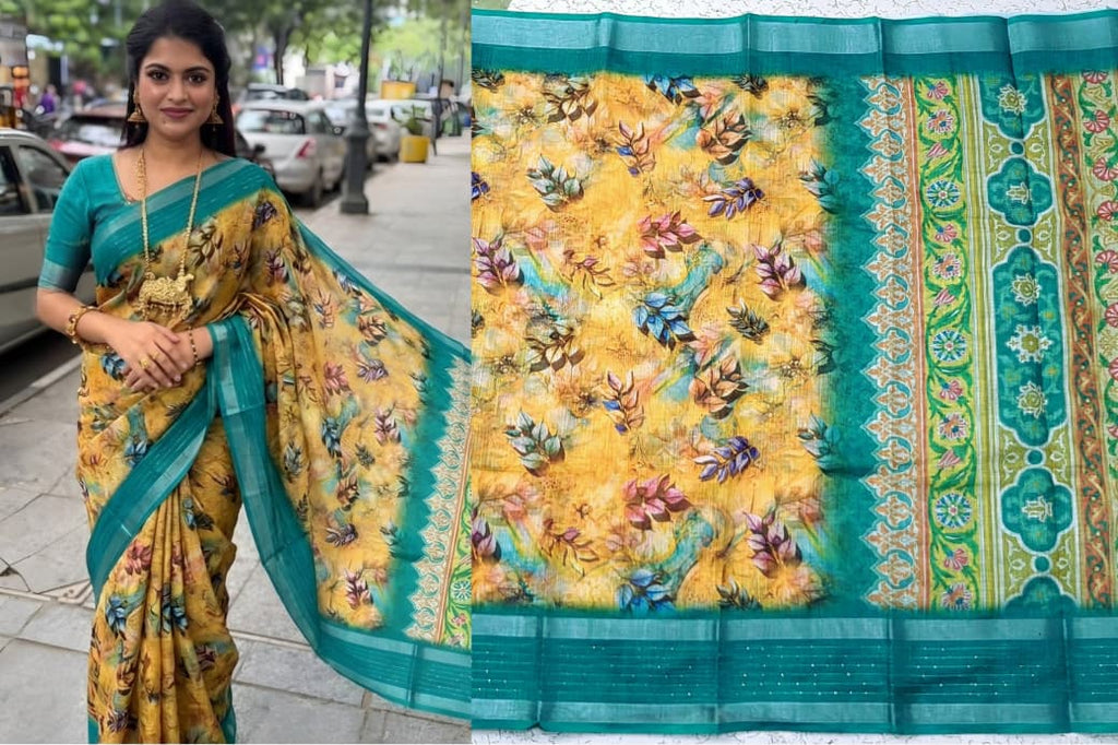 Linen Cotton Sarees