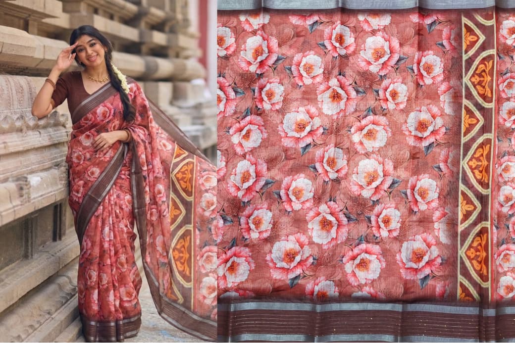 Linen Cotton Sarees