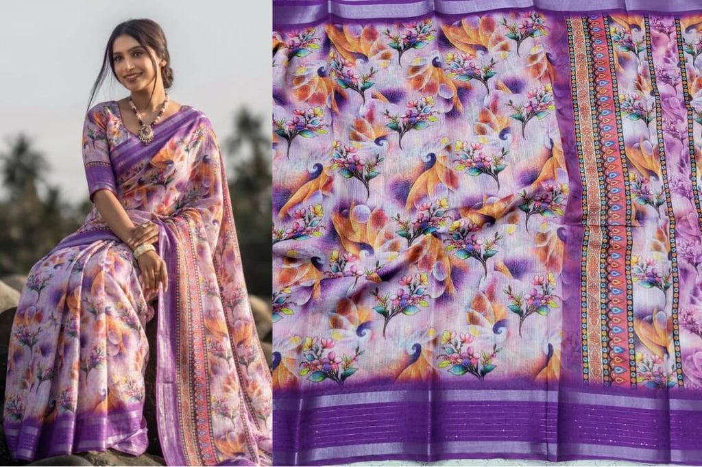 Linen Cotton Sarees