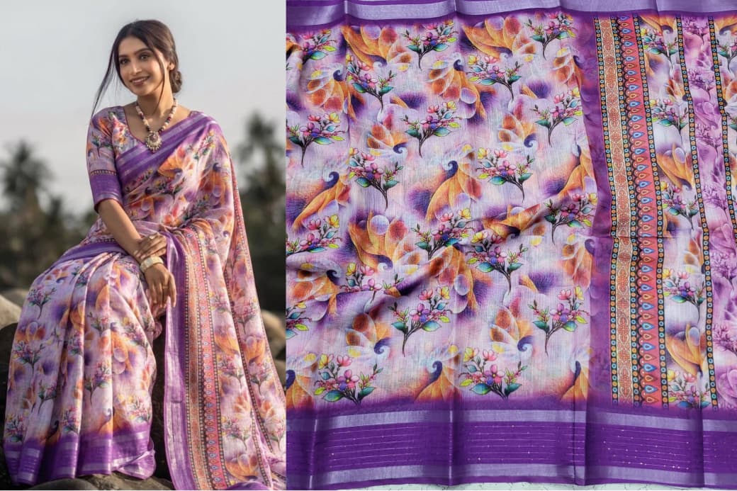 Linen Cotton Sarees