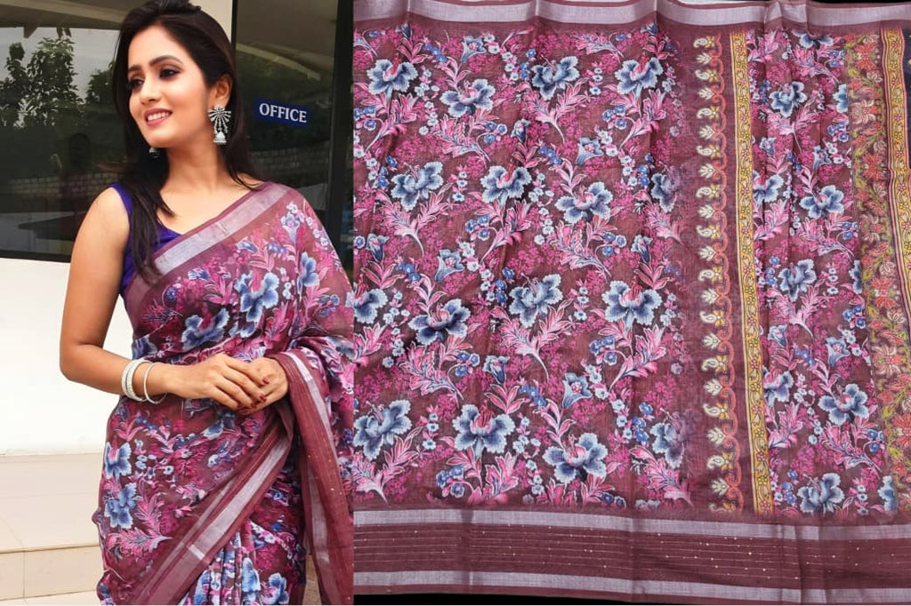 Linen Cotton Sarees