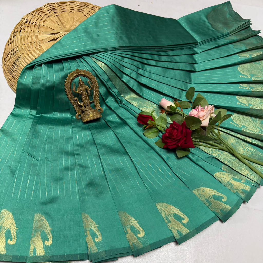 FANCY  VAIRA OOSI LIGHT WEIGHT SILK TYPE SAREES