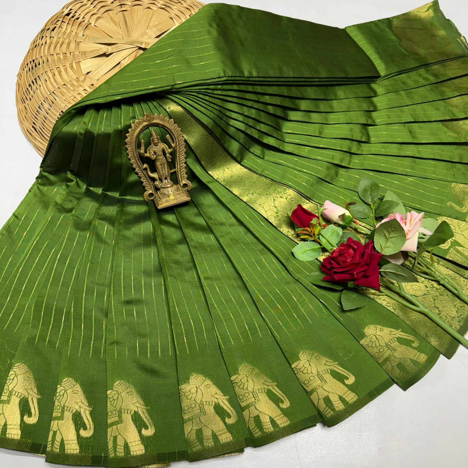 FANCY  VAIRA OOSI LIGHT WEIGHT SILK TYPE SAREES