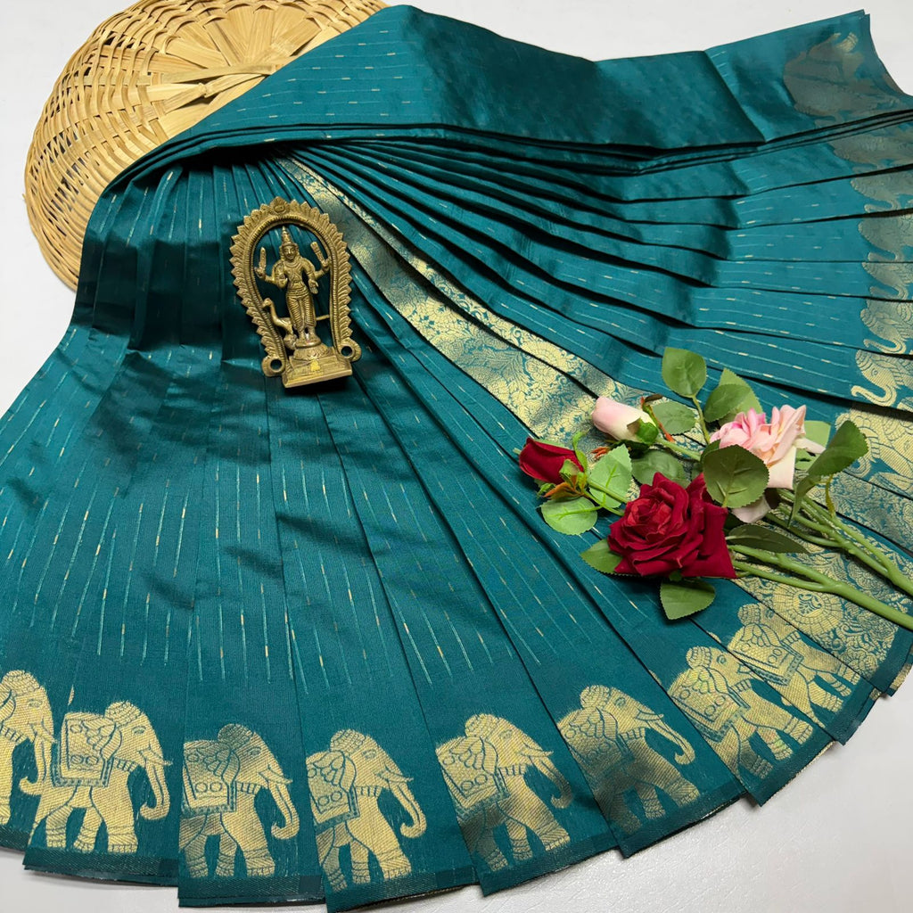 FANCY  VAIRA OOSI LIGHT WEIGHT SILK TYPE SAREES