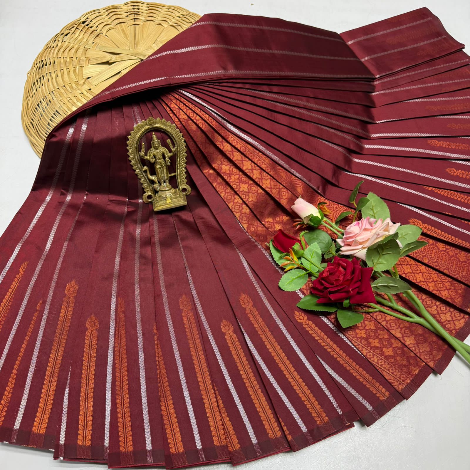FANCY  VAIRA OOSI LIGHT WEIGHT SILK TYPE SAREES 1