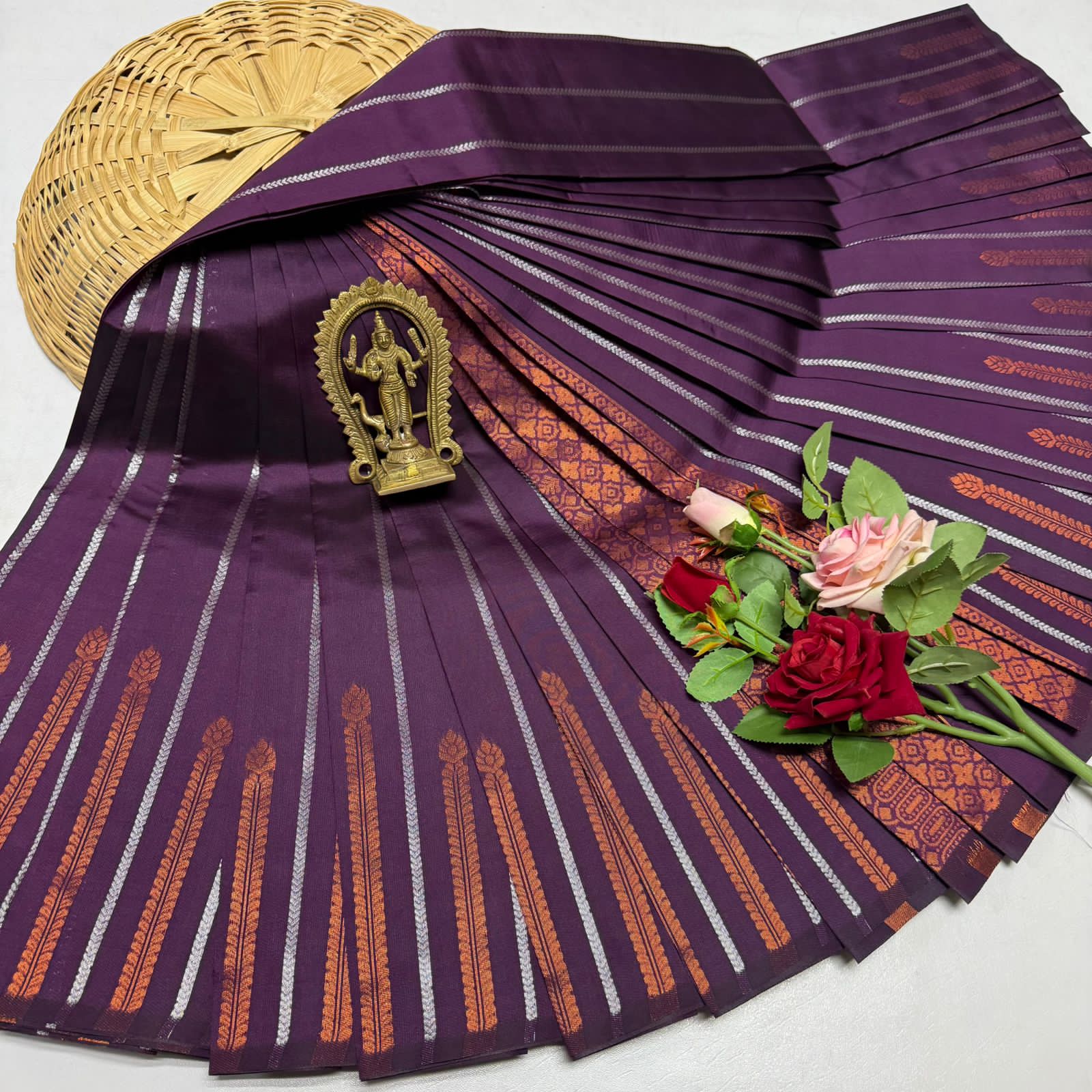 FANCY  VAIRA OOSI LIGHT WEIGHT SILK TYPE SAREES 1