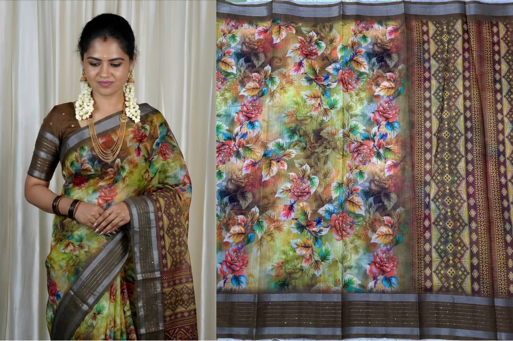 Linen Cotton Sarees