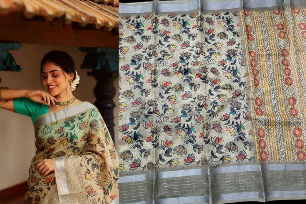 Linen Cotton Sarees