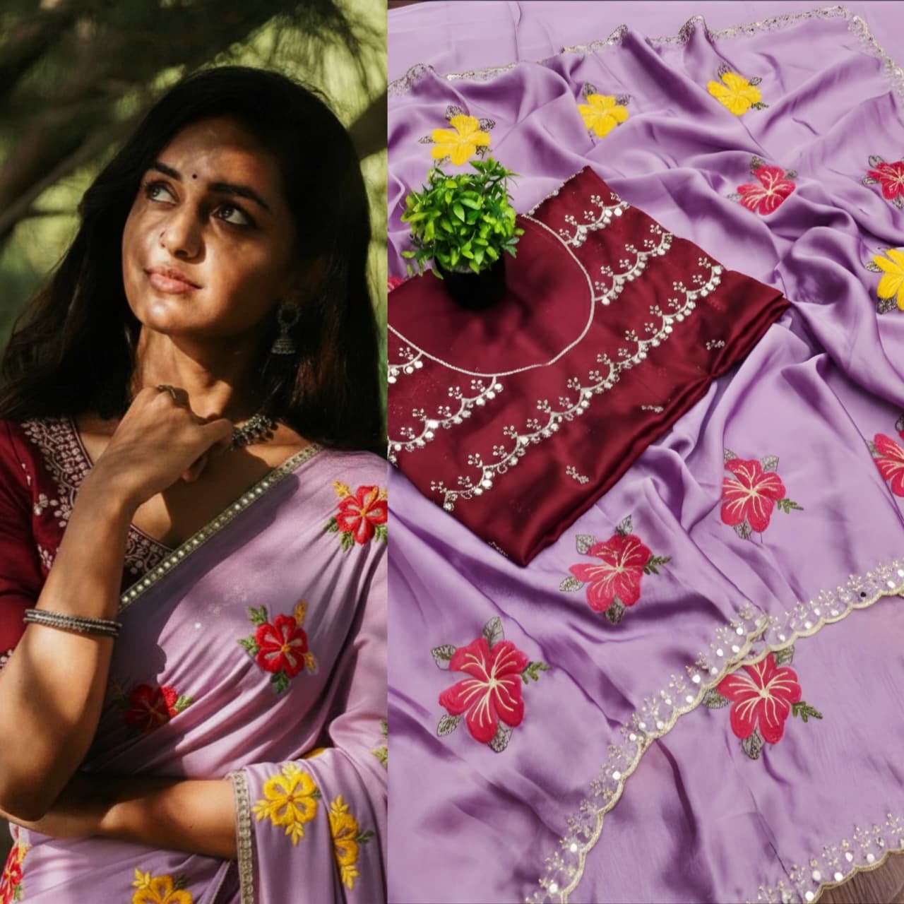 Soft Rangoli silk saree