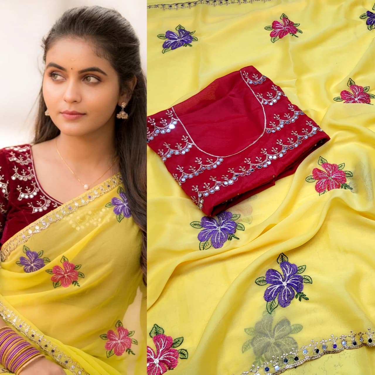 Soft Rangoli silk saree