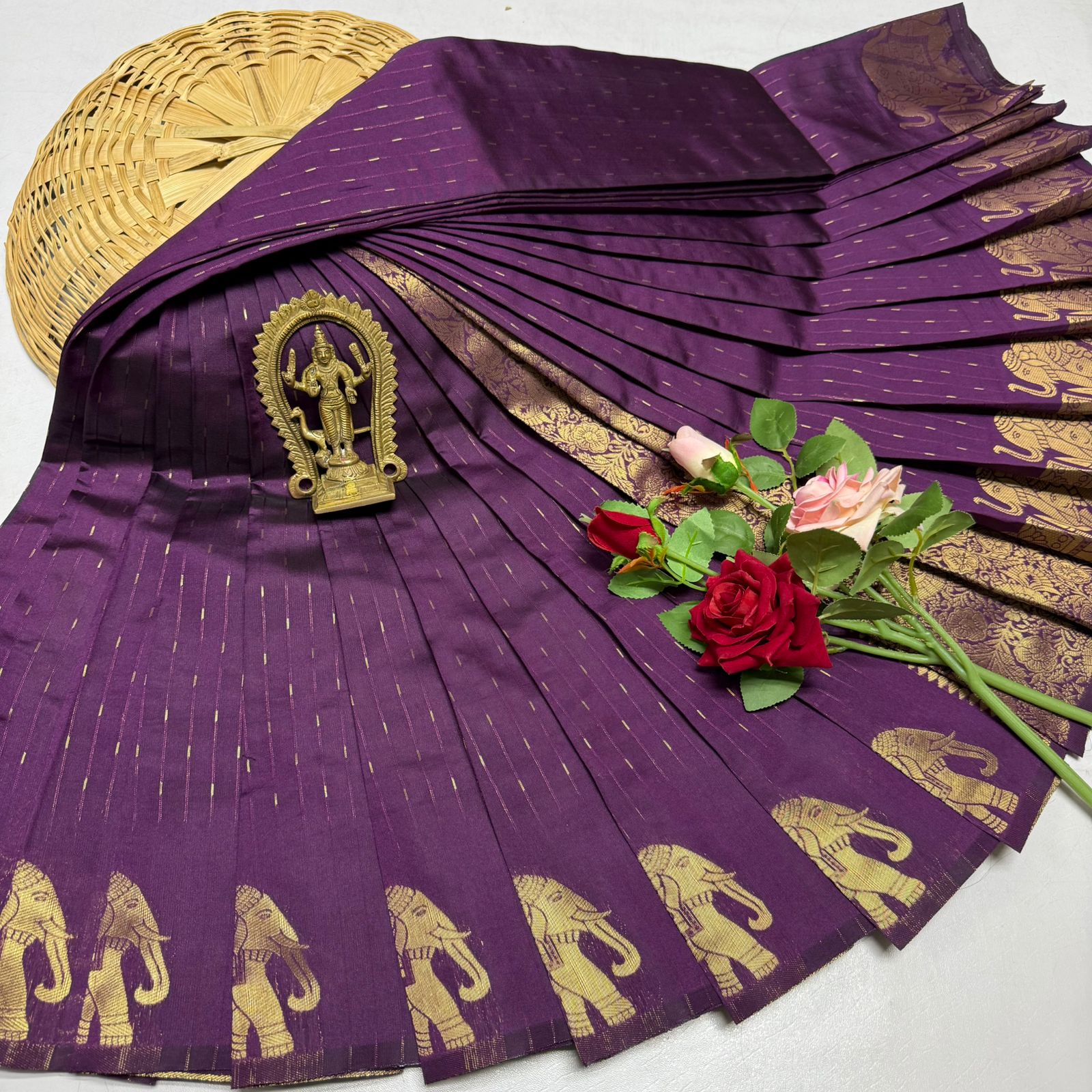 FANCY  VAIRA OOSI LIGHT WEIGHT SILK TYPE SAREES